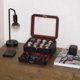 thumbnail image 2 of Caja de Relojes ROTHWELL de 8 Compartimentos Cuero Negro/Rojo, 2 of 3
