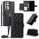 thumbnail image 5 of Funda tipo billetera FOXDOCK para Samsung Galaxy S21 Ultra – Tapa abatible con correa para mujer, 5 of 5