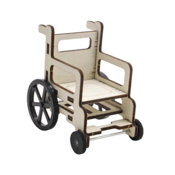 Silla de madera 3D para ensamblar, modelo de juguete, juguete científico pequeño, juguete de construcción de madera para figuras de acción, minisilla