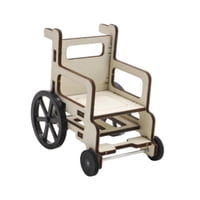 Magideal - Silla De Madera 3D Para Ensamblar, Modelo De Juguete, Juguete Científico Pequeño, Juguete De Construcción De Madera Para Figuras De Acción, Minisilla