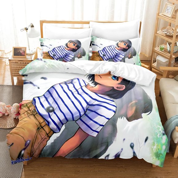 3D Printed Summer Time Rendering Bedding Set Duvet Cover Double Twin Full Queen King Adult Boys Bedclothes Quilt CoverBed Sheets
