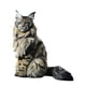 thumbnail image 3 of Estatua De Gato Sentado, Figura Decorativa De Gato De Maine Para Repisa De Comedor, Estilo D, 3 of 5