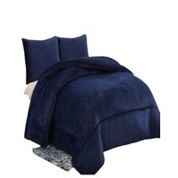 Teng Fei - Cobertor Con Chiporro Invierno Plaza Y Media Azul