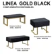 thumbnail image 2 of Banqueta 1 Mt. Gold Black, 2 of 2