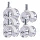 thumbnail image 2 of Ruedas Giratorias Para Silla De Oficina De Servicio Pesado 5 Piezas Giratorias 360 Para Muebles Blanco A, 2 of 5