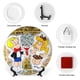 thumbnail image 3 of Richie Rich Plato decorativo de porcelana fina (bone china), plato decorativo de cerámica para hogar, oficina, soporte de pared, platos decorativos para dormitorio - 6 pulgadas (15 cm), 3 of 6