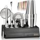 thumbnail image 1 of Set de Herramientas de Bar Bare Barrel de 14 Piezas Plateado/Negro, 1 of 9