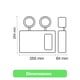 thumbnail image 5 of Lámpara Emergencia 2x Led 9,6w 720lm Recargable 220-240v Blanco, 5 of 5