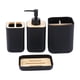 thumbnail image 1 of Accesorios de baño, organizador de baño, decoración de baño, regalo práctico, almacenamiento de artículos de tocador esenciales para tocador de Hotel, 010 negro, 1 of 5