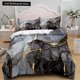 thumbnail image 1 of Luxury Black Marble Bedding Set Duvet Cover Set Double Twin Full Size Teens Adults Bedclothes Soft Polyester Bed Linen Bed Sheets, 1 of 5