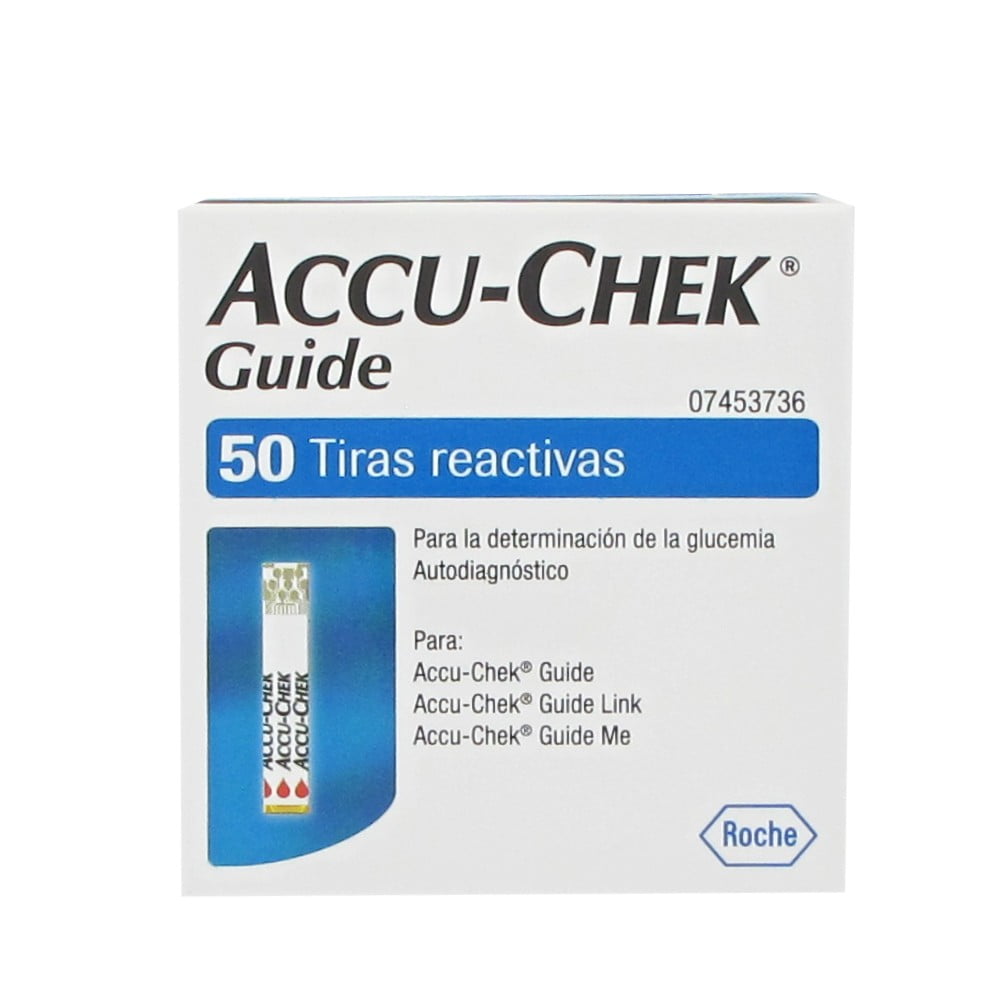 Roche - Tiras Reactivas Accu-chek® Guide 50 Unidades