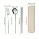 thumbnail image 1 of Upgrade Your Outdoor Dining Experience with our 3/4pcs Stainless Steel Portuguese Tableware Set - Perfect for Students! Includes Wiping Spoon and Chopsticks for Healthy Care. Fast Delivery Guaranteed!, 1 of 5