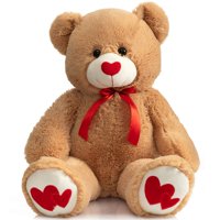 Peluche Con Forma De Oso De Peluche Hollyhome, 90 Cm, Con Corazón Rojo