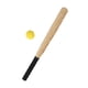 thumbnail image 1 of El Bate De Béisbol Y La Bola Fijaron Color De Madera Del Grano De Los Juegos De Béisbol Del Juguete Educativo Ligero De 21 Pulgadas, 1 of 5