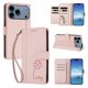 thumbnail image 2 of Funda Cartera Trébol para iPhone 17 Pro con Ranuras Tarjetas y Carga Inalámbrica Rosa, 2 of 6
