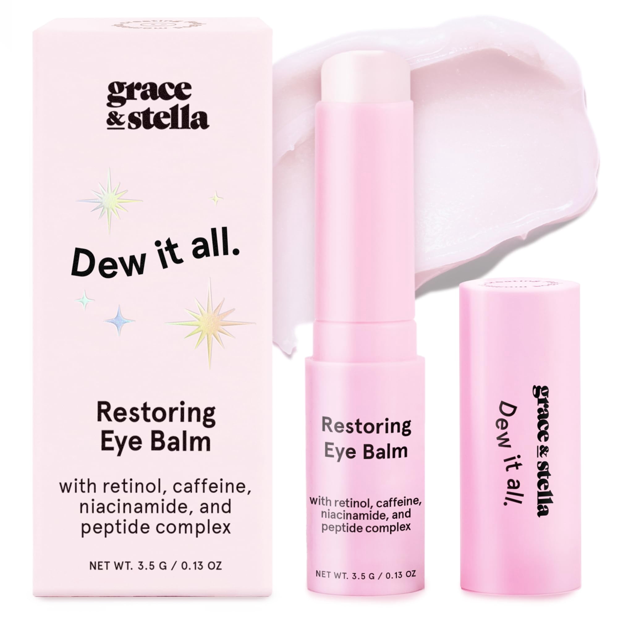 Bálsamo Para Ojos En Barra Grace & Stella, 3,5 G De Retinol Y Cafeína