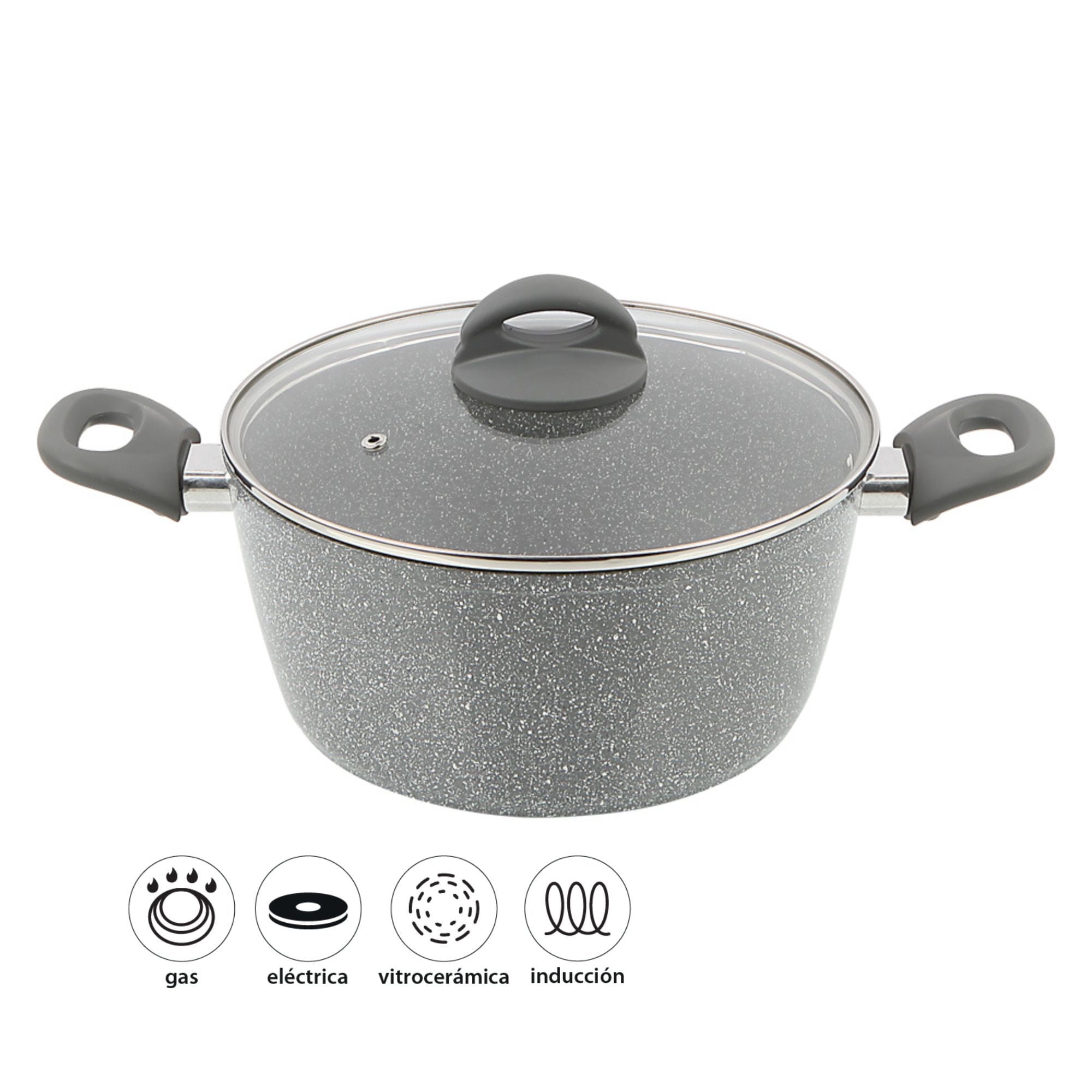 Mainstays - Olla Cerámica Antiadherente 28 Cm (6.6 Litros) 2 Piezas