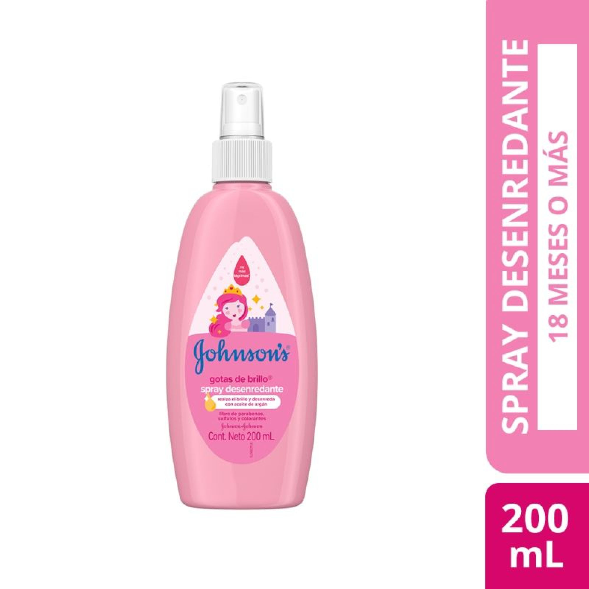 Spray Para Peinar Gotas De Brillo 200 ml Johnson's Baby