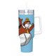 thumbnail image 2 of Tennessee Tuxedo y Sus Cuentos Vaso aislado de acero inoxidable con asa, diseño temático, regalo para familia, amigos y fans; incluye pajita y encaja en el portavasos estándar, 40 oz, 2 of 6