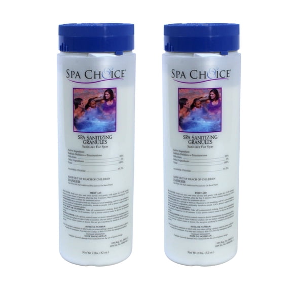 Granulado sanitizante para spa SpaChoice 1 kg, paquete de 2 para tina de hidromasaje
