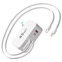 Cargador De Pared Retráctil Xoxce 45W Con Lightning Y Type-C