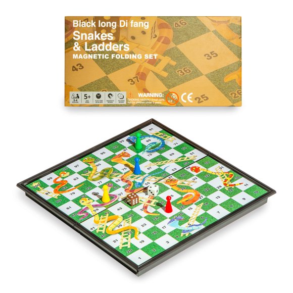 Set de juego de mesa Magnetic Snakes and Ladders Black Long Di Fang