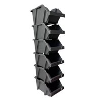 Reyplast - Set X 6 Organizadores Apilable #10 / Gris Oscuro –