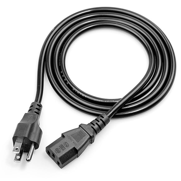 Cable de alimentación de 16 pies para TV, cintas de correr universales y monitor de PC