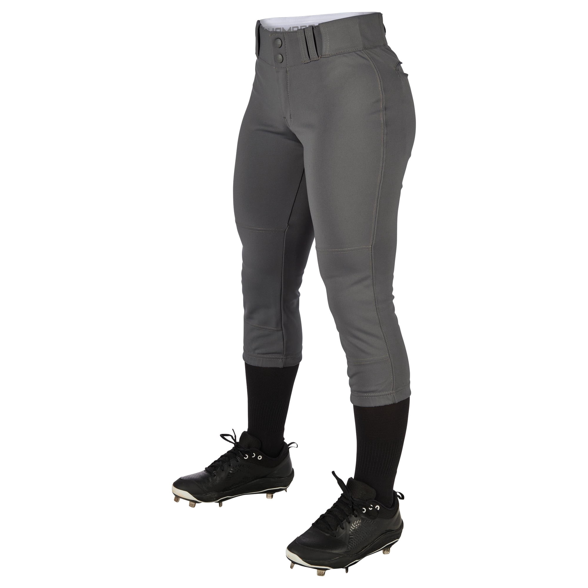 Pantalones De Softball Champro Tournament Traditional Para Niñas, Color Grafito