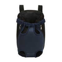 Magideal - Mochila Para Mascotas, Correas De Hombro Anchas Para Bolsa De Viaje Para Perros Pequeños Yorkie Viajar Caminar Senderismo , Marino L Azul Marino