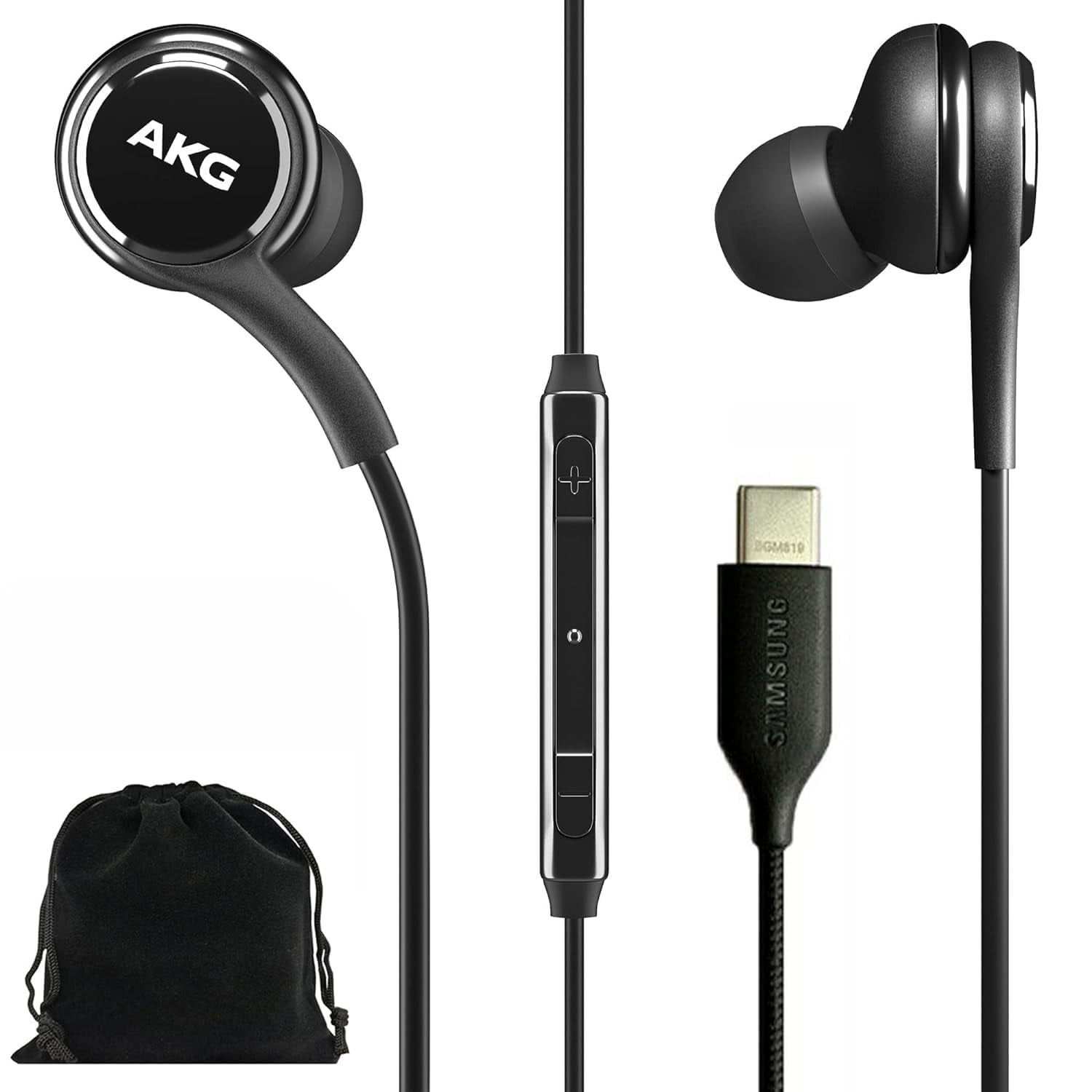 Auriculares Samsung Akg Originales Usb Tipo C Negros