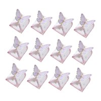 Magideal - Bolsas De Dulces De Mariposa, Bolsas De Embalaje De Regalo, Decoraciones Para Fiesta De Cumpleaños, Bolsa De Dulces De Regalo Para Niños, Suministros Púrpura