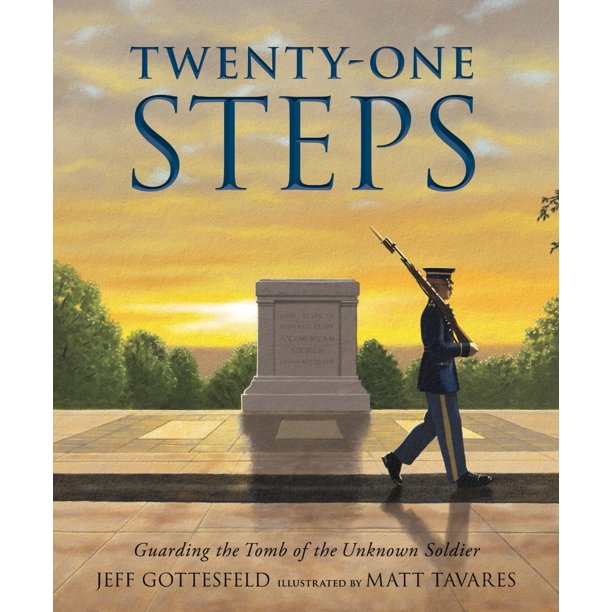 Libro de tapa dura Candlewick Press "Twenty-One Steps: Guardando la Tumba del Soldado Desconocido"