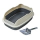 thumbnail image 3 of Caja De Arena Abierta 58x41x20cm Cuchara Grande Bandeja De Arena Para Gatos Duradera A Prueba De Salpicaduras Gris, 3 of 5