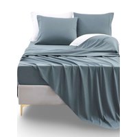 Genérico - Juego De Sabanas 1 Plaza Gris