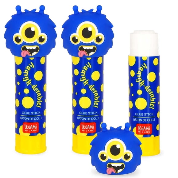 Barra de pegamento Legami 9 cm, 3 unidades, lavable a base de agua