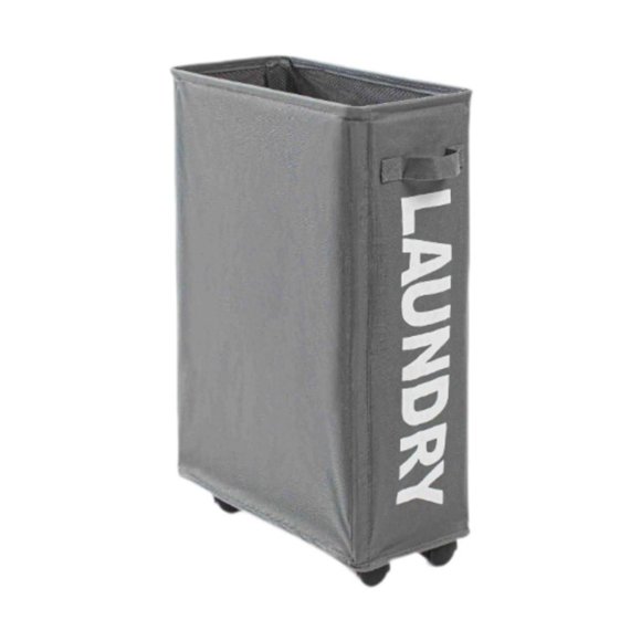 Cesta De Almacenamiento Con Ruedas, Cesta Para La Colada, Para Salón, Guardería, Universidad, Gris