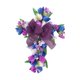 thumbnail image 3 of Corona De Flores Artificiales Corona De Puerta De Tulipán Festival De Pared Corona De Cruz De Pascua Azul Púrpura, 3 of 5