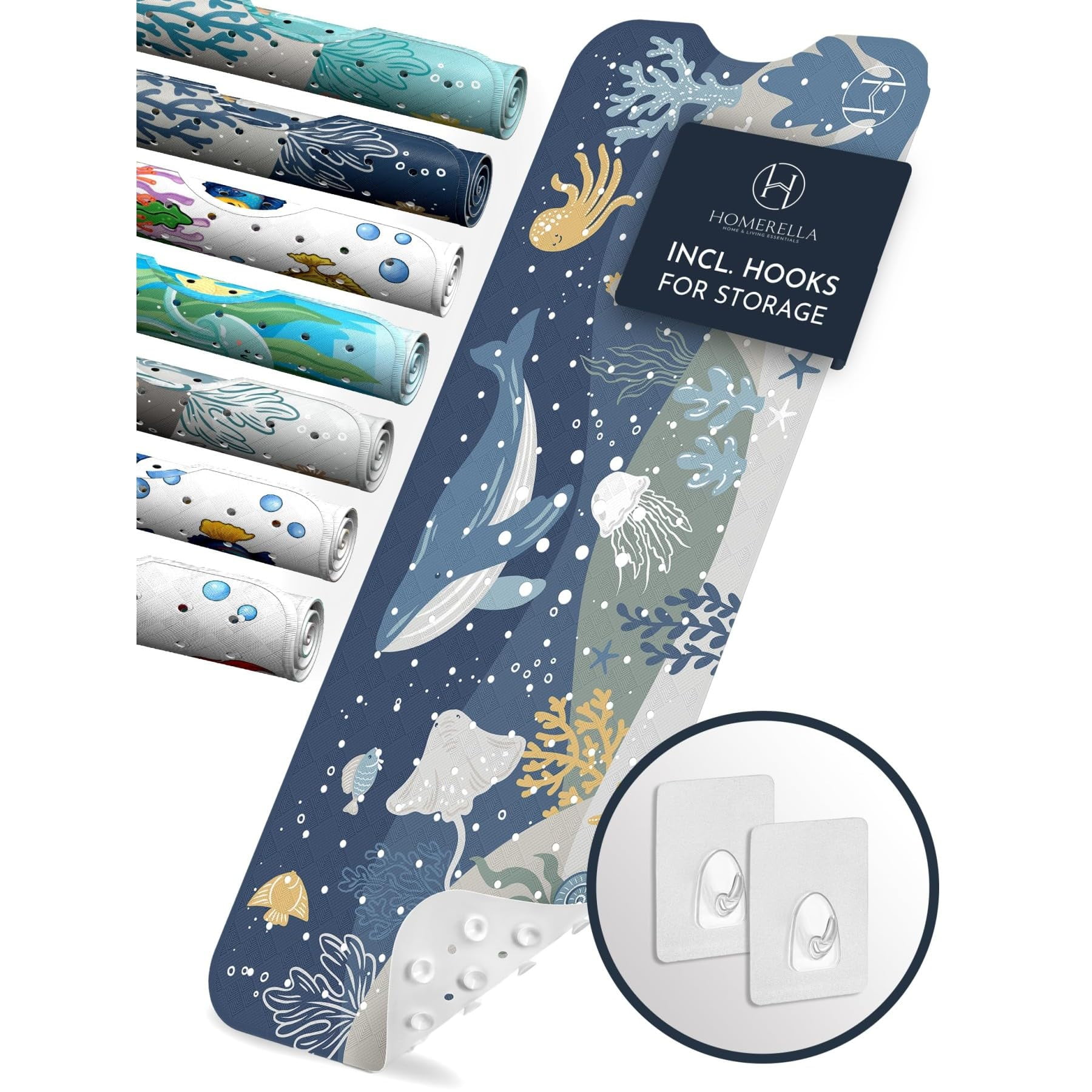 Alfombra De Bañera Homerella Baby Antimoho, Antideslizante, 40 X 40 Cm