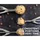 thumbnail image 4 of Juego de cucharas para galletas de acero inoxidable con azafrán y salvia, 1, 2 y 4 cucharadas, 4 of 9