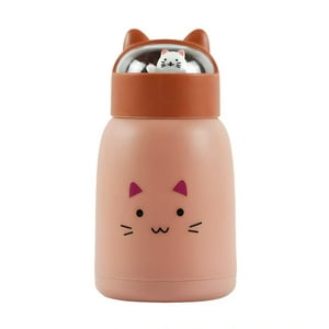 Estilodomus - Botella Infantil Kawaii 360Ml Mantiene Temperatura Líquido - Gato
