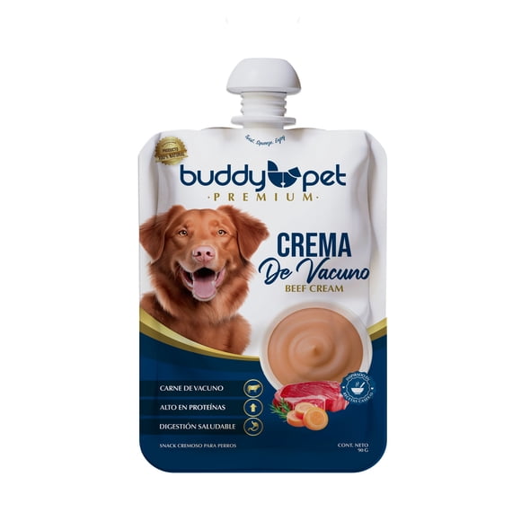 Snack para Perro Beef Crema de Vacuno Pouch, 90 g