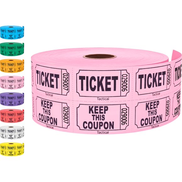 Boletos para Rifa Tacticai 1000 Doble Rollo Rosa