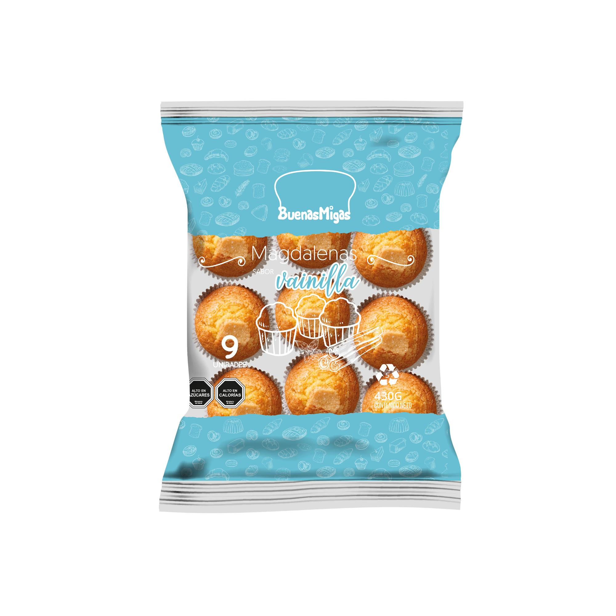 Magdalenas De Vainilla 9 Un 430 gr Buenas Migas
