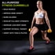 thumbnail image 4 of Mancuerna ProsourceFit recubierta de neopreno con agarre antideslizante de 2.7 kg, 4 of 6