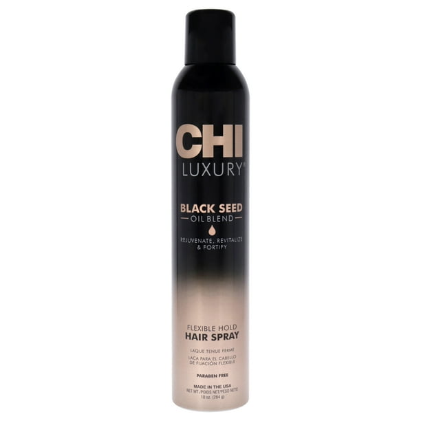 Laca Para El Cabello De Fijación Flexible Con Aceite De Semilla Negra De Lujo De Para Unisex - Laca Para El Cabello De 10 Oz