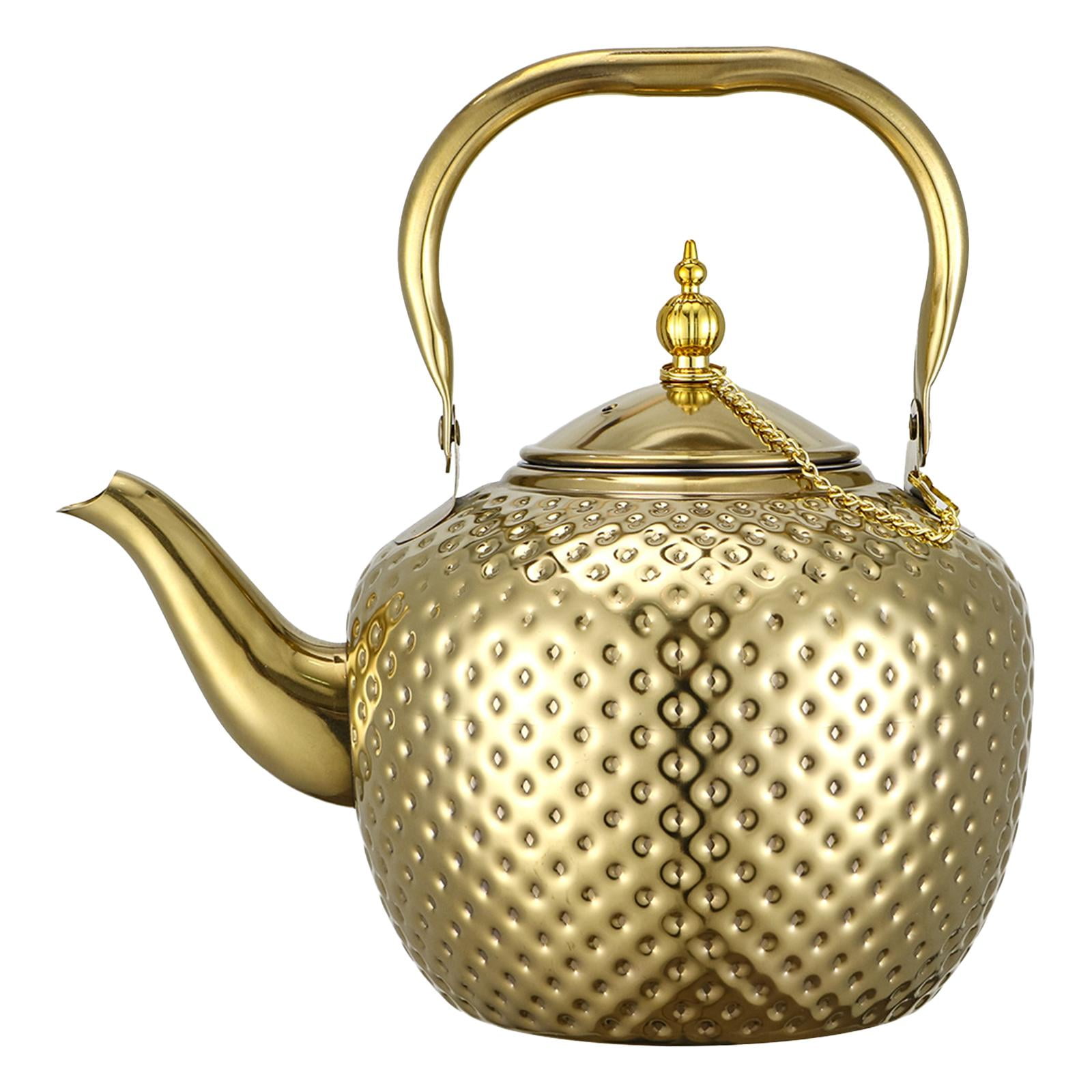 Magideal - Tetera De Acero Inoxidable, Tetera De Hojas Sueltas, Calderas De Agua, Tetera Con Infusor, Hervidor De Agua Para Gas De Inducción Para Picnic En Casa 1.5l