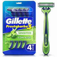 Máquina De Afeitar Desechable Prestobarba3 Sensitive Para Piel Sensible 4 Un Gillette
