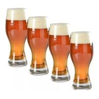 Genérico - Set 4 Vasos Shoperos Cerveceros Cristal Munich 437Ml