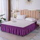 thumbnail image 1 of suxuMhao Faldas para Cama - Volante Antipolvo con Caída de 15in, Se Ajusta a Cama King 78 X 80in, Faldas para Cama King, Falda de Cama de Poliéster Suave, Falda de Cama de Fácil Instalación para, 1 of 4